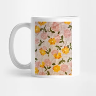 Vintage Flowers in Watercolor Art Mug